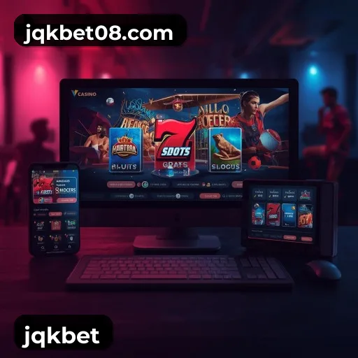 App jqkbet para iOS e Android — interface mobile, login biométrico e PIX integrado